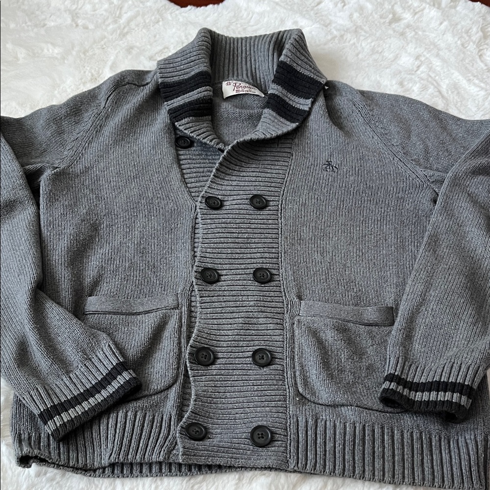 Original Penguin Gray Knit Sweater